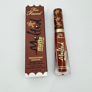 Too Faced Limited Edition Melted Matte Gingerbread Man Liquified Matte Lipstick